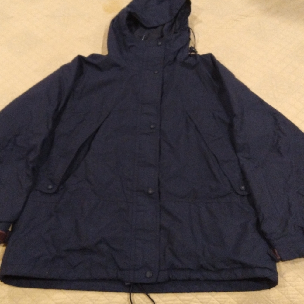 Eddie Bauer women's navy windbreaker medium
